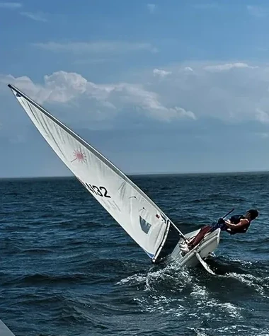 Aidan Nori sailing